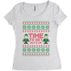 time to get elffed up Women's Triblend Scoop T-shirt