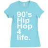 90's hip hop music Ladies Fitted T-Shirt