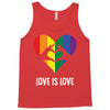 Love Is Love LGBT Rainbow Heart Tank Top