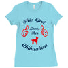 this girl love her chihuahua Ladies Fitted T-Shirt