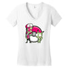 po gir mon Women's V-Neck T-Shirt