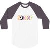 soccer neon rhinestud 3/4 Sleeve Shirt