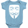 anonymous mask Baby Onesie