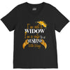 i'm not a widow i'm a wife to a husband with wings V-Neck Tee