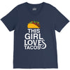 This Girl Loves Tacos V-Neck Tee