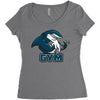 Shark Gym Women's Triblend Scoop T-shirt