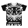 Life After Death Mess With My Baby All Over Men's T-shirt