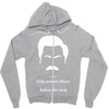 only women shave below the neck Zipper Hoodie