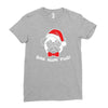 bah hum pug scrooge grinch christmas Ladies Fitted T-Shirt