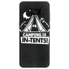 white ink camping is in tents funny Samsung Galaxy S8 Case