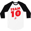 team 10 red 3/4 Sleeve Shirt