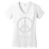 peace sign Women's V-Neck T-Shirt