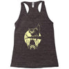 cat and bat halloween Racerback Tank