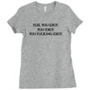 Fle, You Idiot Ladies Fitted T-Shirt