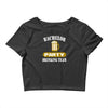 bachelor party drinking team wedding groomsmen bridal funny Crop Top