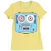 reel to reel Ladies Fitted T-Shirt