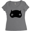 black owl Women's Triblend Scoop T-shirt