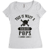 This Is What A Bad Ass Pops Looks Like Women's Triblend Scoop T-shirt
