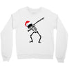 skeleton dabbing christmas Crewneck Sweatshirt
