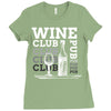 Wine Club Ladies Fitted T-Shirt