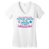 I Love Someone with Thyroid Cancer to The Moon and Back to Infinity Women's V-Neck T-Shirt