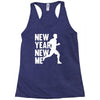 new year, new me running fitness Racerback Tank