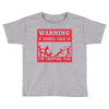 warning if zombies chase us i'm tripping you Toddler T-shirt