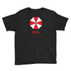 resident evil logo umbrella corporation zombie videogames Youth Tee