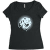 dramatic chipmunk Women's Triblend Scoop T-shirt