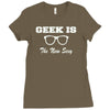 geek is the new sexy Ladies Fitted T-Shirt