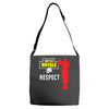 respect batle royal gaming Adjustable Strap Totes