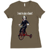 saw trike play a game horror bike Ladies Fitted T-Shirt