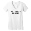 breast cancer survivor ribbon Women's V-Neck T-Shirt