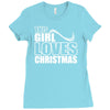 this girl loves christmas Ladies Fitted T-Shirt