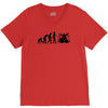 evolution of drummer V-Neck Tee