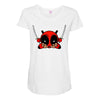 deadpool cartoon Maternity Scoop Neck T-shirt