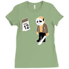 friday the 12th funny horror movie Ladies Fitted T-Shirt