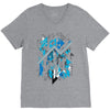 blue vectorfunk V-Neck Tee
