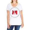please red Ladies Curvy T-Shirt