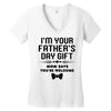 fathers day gift Women's V-Neck T-Shirt