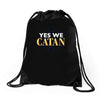 yes we catan Drawstring Bags