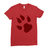 animal feet Ladies Fitted T-Shirt
