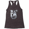 round neck dog wolf Racerback Tank