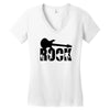 rock t shirt rock music guitar tshirt shirt ladies tee woman top,, Women's V-Neck T-Shirt