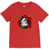 christmas wreath bluebie bust by bluekazenate V-Neck Tee