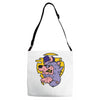 loup de cartoon Adjustable Strap Totes