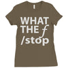 what the f stop Ladies Fitted T-Shirt