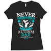 autism dad Ladies Fitted T-Shirt