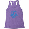 bass clef in blue Racerback Tank