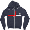 line Zipper Hoodie